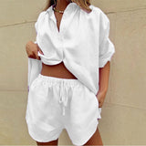 Aurelie Shimmer Linen Set
