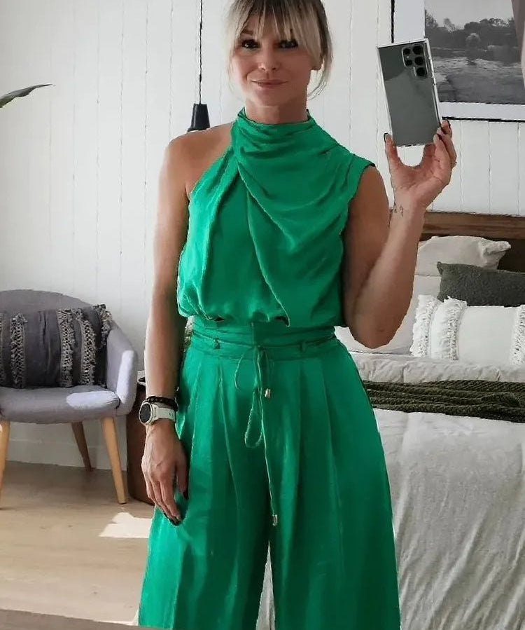 Sylvia Solid Linen Set