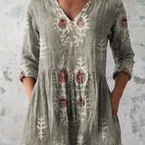 Elise Linen Tunic Blouse