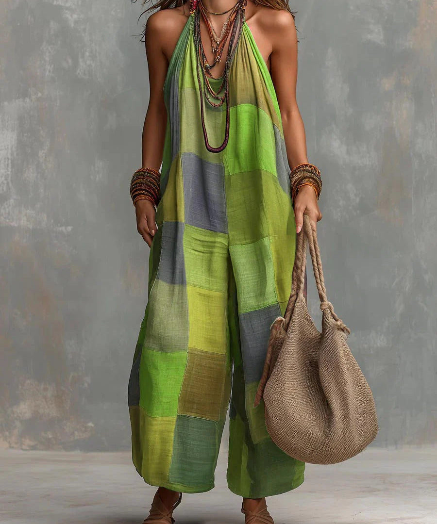 Oriana Wide-Leg Linen Jumpsuit