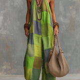 Oriana Wide-Leg Linen Jumpsuit