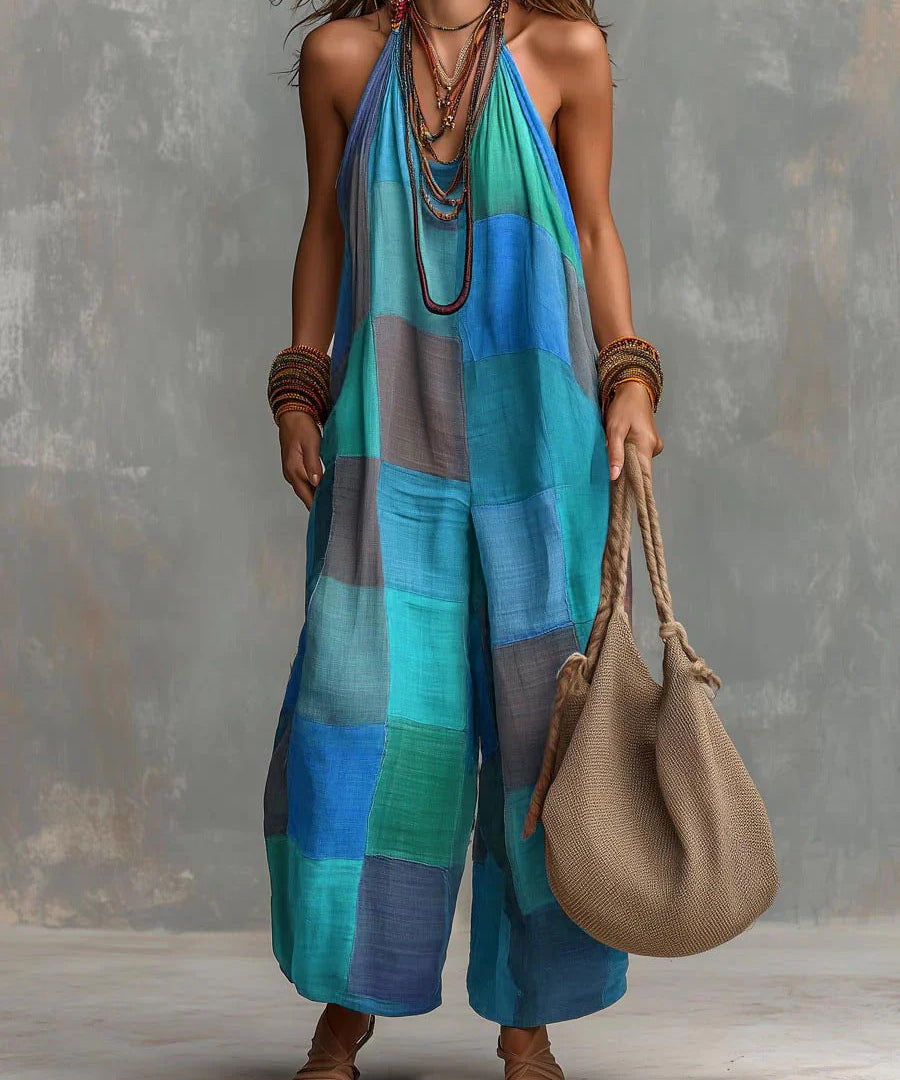 Oriana Wide-Leg Linen Jumpsuit